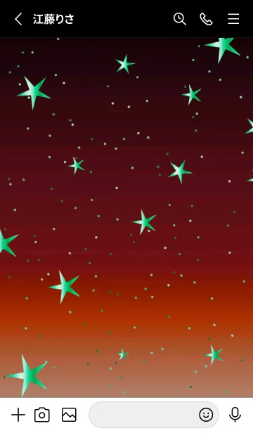 [LINE着せ替え] キラキラ ‐グラデーション・スター 111の画像2