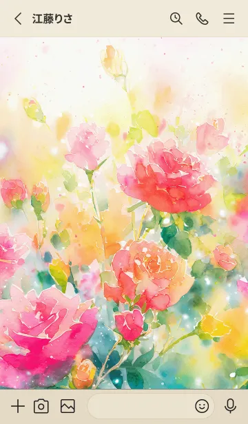 [LINE着せ替え] 薔薇(バラ)の花の着せかえ(R926)の画像2