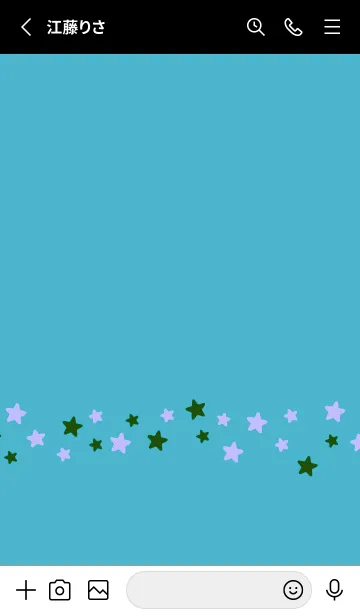 [LINE着せ替え] シンプル カラー スター 164の画像2