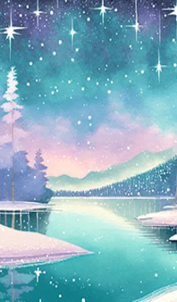 [LINE着せ替え] 優美な冬の風景の着せかえ(Winter-896)の画像1