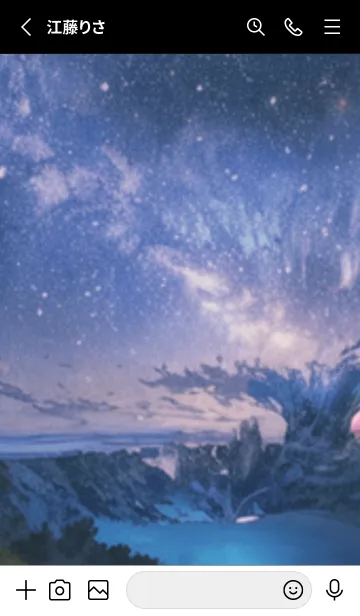 [LINE着せ替え] 銀河の冬空 #MF318。の画像2