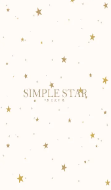 [LINE着せ替え] SIMPLE STAR NATURAL YELLOW - MEKYM 24の画像1