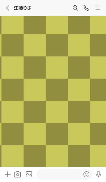 [LINE着せ替え] 鶯色■くすみイエロー.TKCの画像2