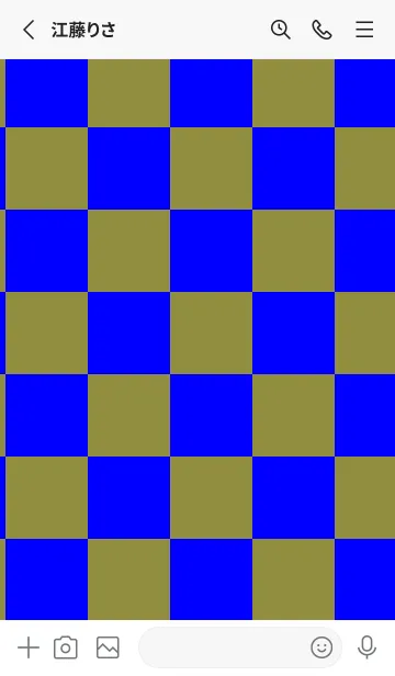 [LINE着せ替え] 鶯色■ブルー.TKCの画像2