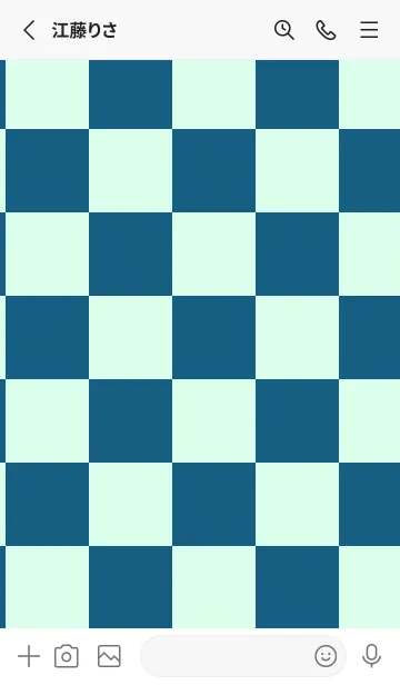 [LINE着せ替え] 藍色■パステルグリーン1.TKCの画像2