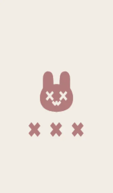 [LINE着せ替え] 地雷うさぎ(dusty color6-01)の画像1