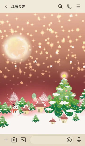 [LINE着せ替え] 北欧のクリスマスの景色・10の画像2