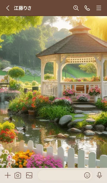 [LINE着せ替え] FLOWER GARDEN -Beautiful-31の画像2