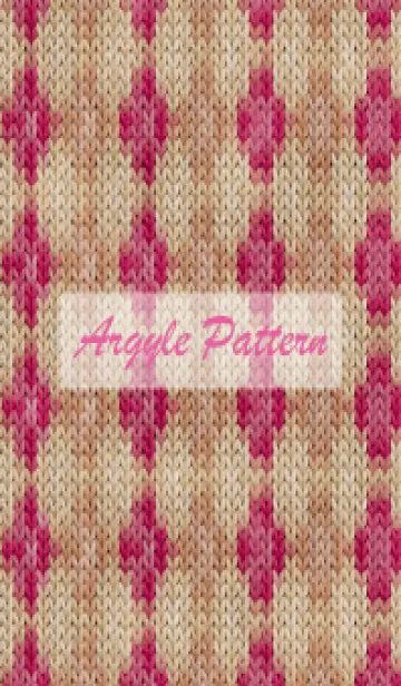 [LINE着せ替え] argyle pattern embroidery 53の画像1