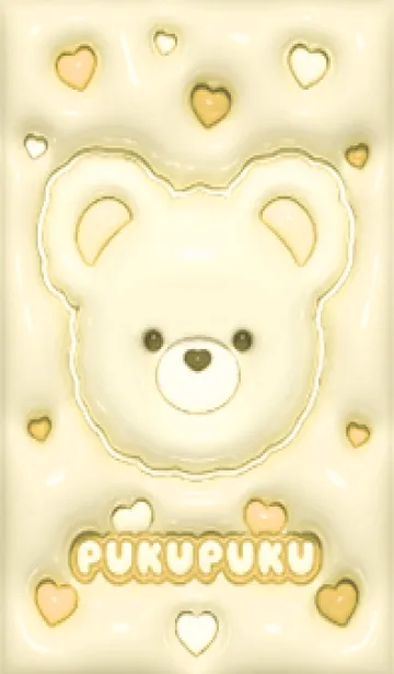 [LINE着せ替え] ぷくぷく♡くまさん - イエローの画像1