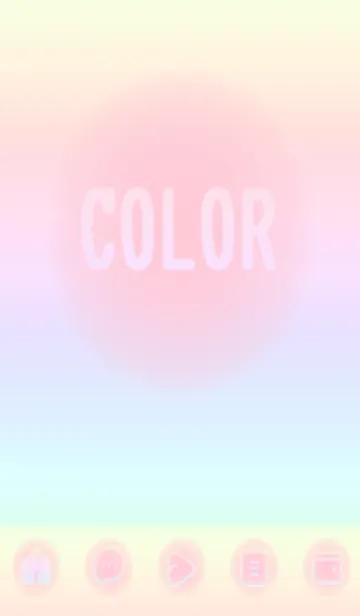 [LINE着せ替え] pink color rainbow D09の画像1