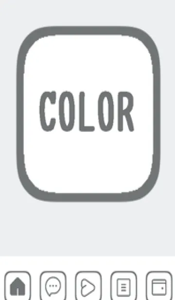 [LINE着せ替え] bw color B46の画像1