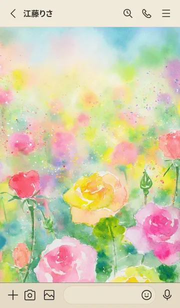 [LINE着せ替え] 薔薇(バラ)の花の着せかえ(R932)の画像2