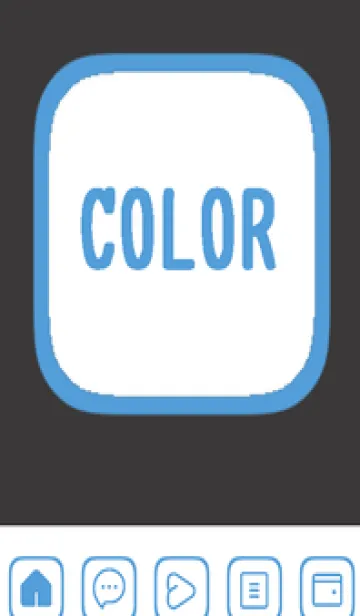 [LINE着せ替え] blue color B50の画像1