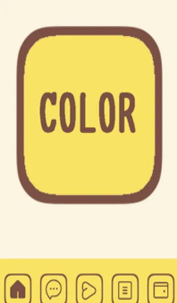 [LINE着せ替え] brown color B50の画像1