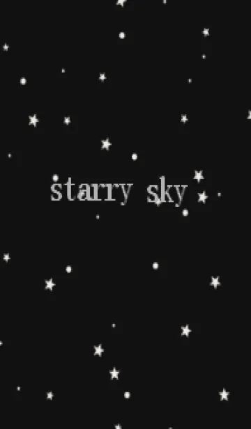 [LINE着せ替え] starry sky_blackの画像1