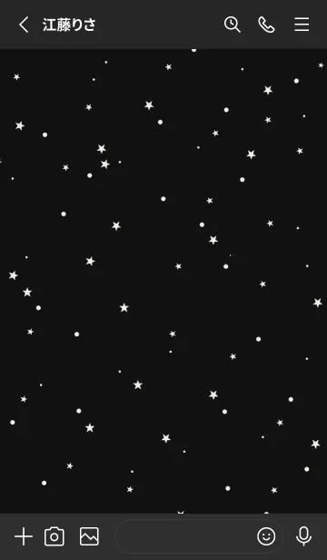 [LINE着せ替え] starry sky_blackの画像2
