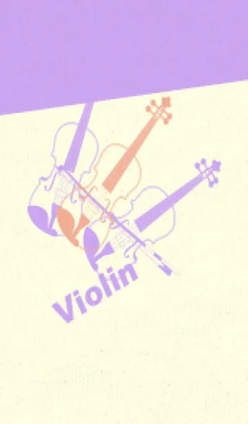 [LINE着せ替え] Violin 3カラー 一斤染の画像1