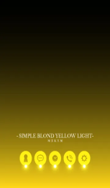 [LINE着せ替え] SIMPLE-BLOND YELLOW LIGHTの画像1