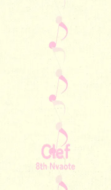 [LINE着せ替え] 八分音符1 ベビーピンクの画像1
