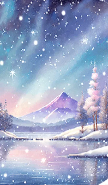 [LINE着せ替え] 優美な冬の風景の着せかえ(Winter-902)の画像1