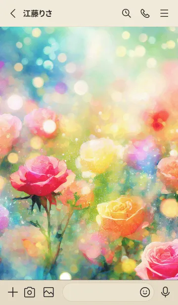 [LINE着せ替え] 薔薇(バラ)の花の着せかえ(R939)の画像2