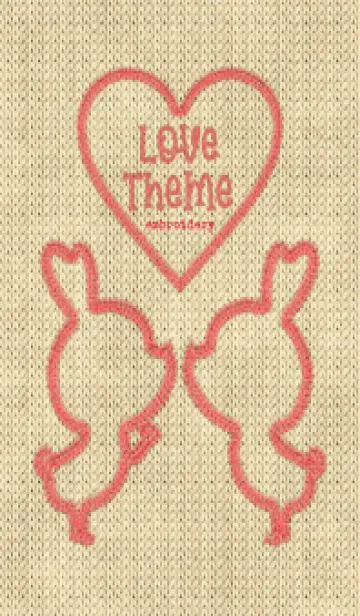 [LINE着せ替え] Love Theme Embroidery 27の画像1