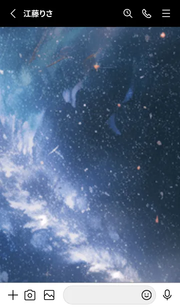 [LINE着せ替え] 銀河の冬空 #MG12。の画像2
