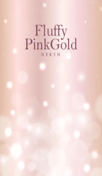 [LINE着せ替え] Fluffy Pink Gold HEART - MEKYM 33の画像1
