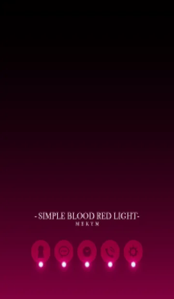 [LINE着せ替え] SIMPLE-BLOOD RED LIGHTの画像1