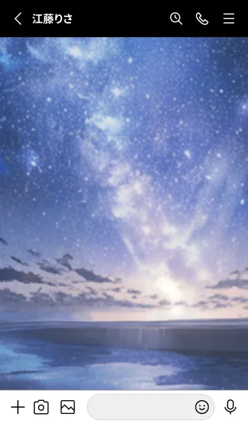 [LINE着せ替え] 銀河の冬空 #MG013。の画像2