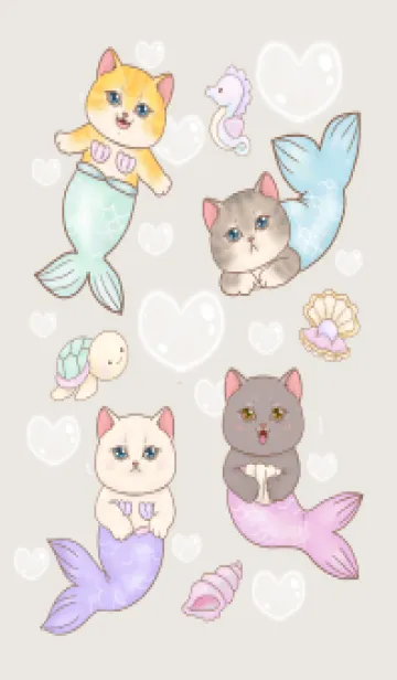 cutest Cat mermaid 60の着せ替えメイン画像