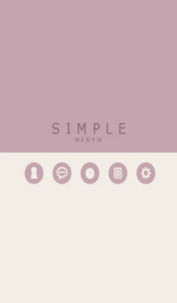[LINE着せ替え] SIMPLE-ICON PINK 13の画像1