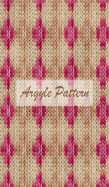 [LINE着せ替え] argyle pattern embroidery 54の画像1