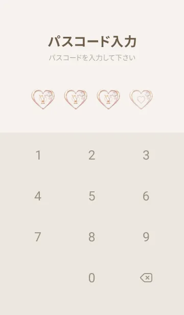 [LINE着せ替え] 【 Y 】 Heart Charm & Initial - PBの画像4