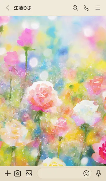 [LINE着せ替え] 薔薇(バラ)の花の着せかえ(R953)の画像2