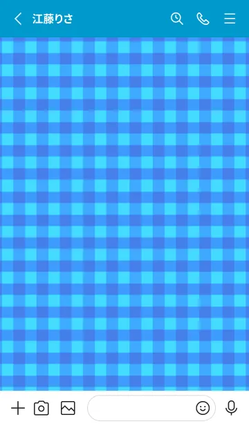 [LINE着せ替え] シンプル チェック 48の画像2