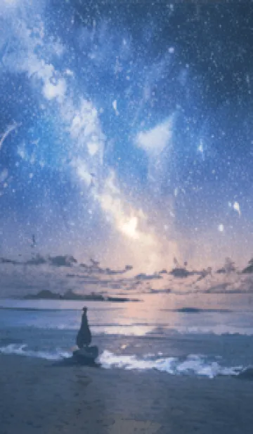 [LINE着せ替え] 銀河の冬空 #MG07。の画像1