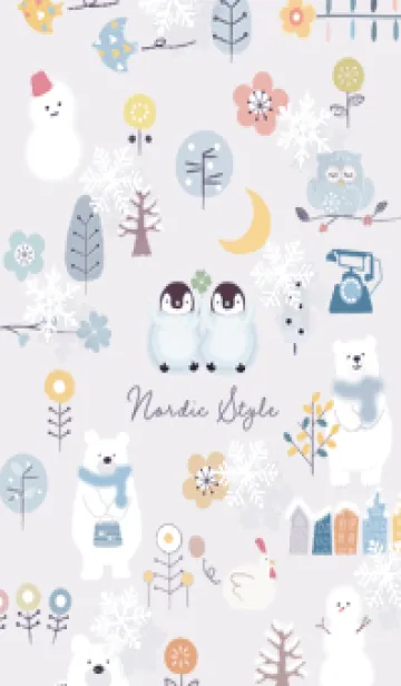 [LINE着せ替え] violet♡冬のハッピータイム04_1の画像1