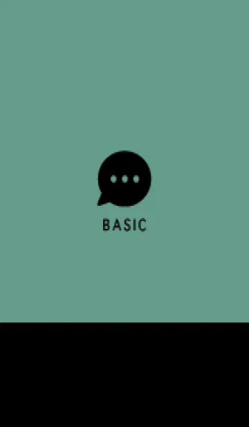 [LINE着せ替え] Simple&Basic  ブラック×ピーコックの画像1