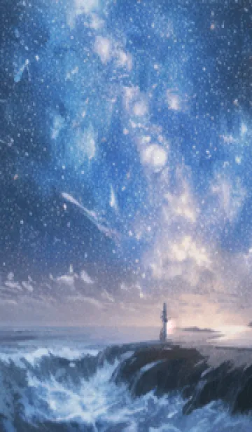 [LINE着せ替え] 銀河の冬空 #MG03。の画像1