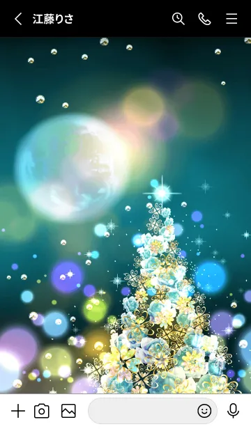 [LINE着せ替え] 金運恋愛運急上昇♪煌めきのクリスマス☆10の画像2