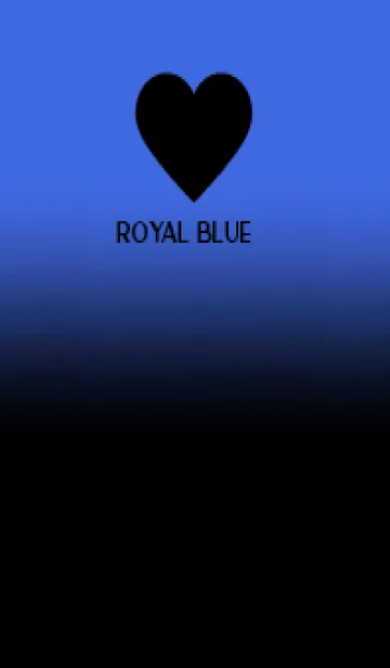 [LINE着せ替え] Black & Royal Blue  Theme V.5 (JP)の画像1