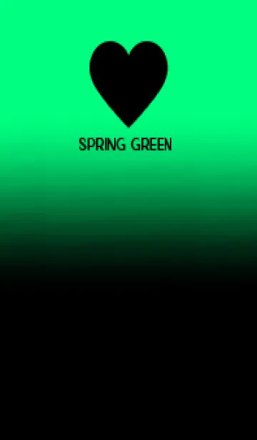 [LINE着せ替え] Black & Spring Green Theme V.5 (JP)の画像1