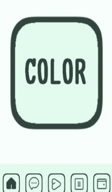 [LINE着せ替え] green color B95の画像1