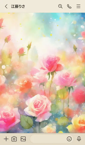 [LINE着せ替え] 薔薇(バラ)の花の着せかえ(R969)の画像2