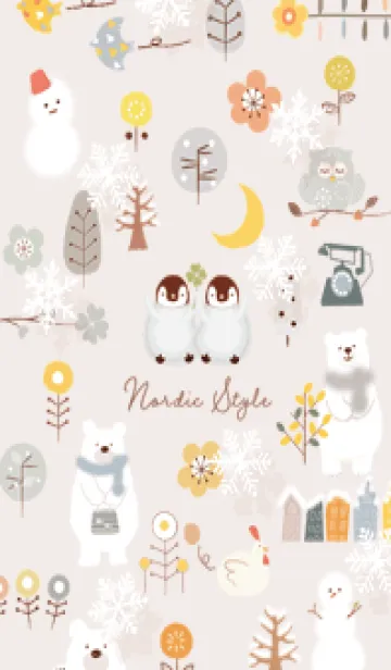 [LINE着せ替え] pinkbrown♡冬のハッピータイム06_1の画像1