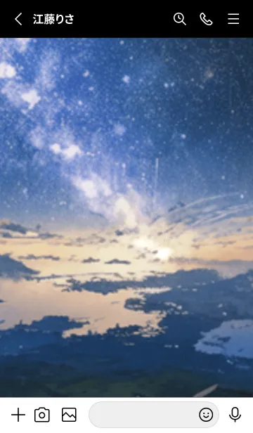 [LINE着せ替え] 銀河の冬空 #MG18。の画像2