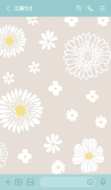 [LINE着せ替え] 色々な白い花8の画像2