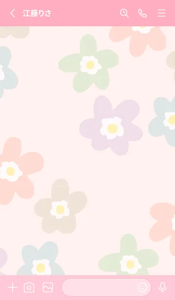 [LINE着せ替え] 北欧風 お花30の画像2